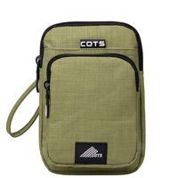 Belt Waist Pouch Security Purse Phone Carrying Case Crossbody Shoulder Cell Phone Bag Phone Belt Mini Travel Pouch Pack Purse Wallet with a Clip CS2016 (Green)