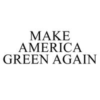 Make America Green Again Parody Decal Notebook Car Laptop 5.5" (Black)
