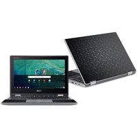 MightySkins Skin Compatible with Acer Chromebook Spin 11" CP311 - Black Diamond Plate | Protective, Durable, and Unique Vinyl Decal wrap Cover | Easy to Apply, Remove | Made in The USA