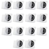Acoustic Audio CS-I83S In Wall / Ceiling 8" Speakers 7 Pair Pack Home Theater 3 Way 4900 Watt CS-I83S-7PR