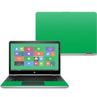 Mightyskins Skin Compatible with Hp Pavilion X360 14" (2017) - Solid Green | Protective, Durable, and Unique Vinyl Decal Wrap Cover | Easy to Apply, Remove, and Change Styles | Made in The USA