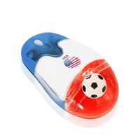 Plutus Luxury Soccer Gift USA 2.4G Wireless Optical Mouse USB Receiver USA National Flag