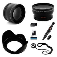 58mm Essential Lens Kit for Select Nikon Cameras. Bundle Includes 2X Telephoto Lens, 0.45x HD Wide Angle Lens w/Macro, Flower Tulip Lens Hood & UltraPro Accessory Set