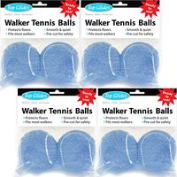 Top Glides Precut Walker Tennis Ball Glides - Light Blue - 4 Pairs
