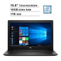 2020 Dell Inspiron 3000 15.6 Inch Touchscreen Laptop (8th Gen Intel Dual-Core i3-8145U up to 3.9GHz, 16GB DDR4 RAM, 1TB SSD, Intel UHD 620, WiFi, Bluetooth, HDMI, Windows 10)