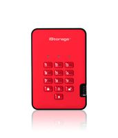 iStorage diskAshur2 256-bit 5TB USB 3.1 secure encrypted hard drive - Red IS-DA2-256-5000-R