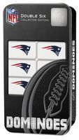 MasterPieces NFL New England Patriots, Double Six Collector Edition Dominoes Game, For Ages 3+