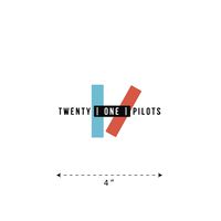 (TK-275) Twenty One Pilots - Waterproof Vinyl Sticker for Laptops Tablets Cars Motocycles Bicycle Skateboard Luggage Or Any Flat Surface (4")