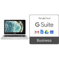 ASUS Chromebook Flip C302 with Intel Core m5, Touchscreen, 64GB storage and 4GB RAM + G Suite Business monthly subscription