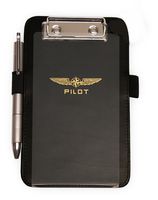 DESIGN 4 PILOTS brand HELICOPTER pilot's small kneeboard, black