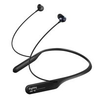 Active Noise Cancelling Bluetooth Earphones, dyplay ANC 30 Wireless Neckband Headset Waterproof Earbuds Hi-Fi Stereo Sports Headphones with Mic for Gym, Offices,Workout (Black)