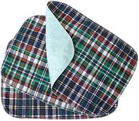 Head2Toe 3 Pack - Plaid Small Washable Chair Pad Bed Pad/Small Reusable Incontinence Chair Underpad 18x24 - Perfect for Children and Adults Incontinence Protection
