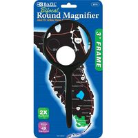 Bazic Round 2x Handheld Magnifier and 4x Bifocal Inset, 3 Inches (Case of 144)