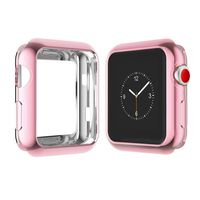 Icesnail Apple Watch Case for Series 3, Series 2, Series 1 38mm, Apple Watch Plate Soft Slim Protective Cover Bumper for iWatch Nike+, Sport, Edition All Models (Rose, 38mm)