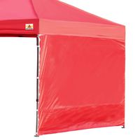 ABCCANOPY Instant Canopy SunWall (15+Colors) for 10x10 Feet, 10x20 Feet Straight Leg pop up Canopy, 1 Pack Sidewall Only, Red