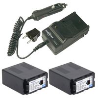 7800mAh Replacement 2x VW-VBG6H Battery and 1x Home Charger for PANASONIC VW-VBG6 AG-AC160A, AG-AC7, AG-AC130A, AG-AC160A, AG-HMC40, AG-HMC70, AG-HMC150 Camcorder Batteries