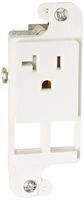 Hubbell Wiring Systems RJ620WTR tradeSELECT JLOAD Tamper-Resistant Multimedia Outlet with F-Connector, Loaded, 20A, 125V, White
