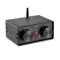 Nobsound Little Bear MC403 Mini 4-IN-3-OUT Audio Selector Box 3.5mm / RCA/Bluetooth Switcher Speaker/Amplifier Selector Splitter Box Bluetooth 4.0 Receiver Passive Preamp (3.5mm & RCA & BT)