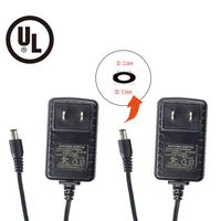 Alrolink 12 Volt 500mA Power Adapter Supply AC to DC 5.5mm x 2.1mm Plug 12v 0.5a Power Supply Wall Plug 4ft Cord for Security Cameras System CCTV Accessories,2-Packs