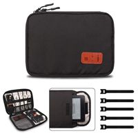 Electronics Organizer - Travel Cable Accessories Cord Storage Bag Case Box to House Charging Lighting USB Wire Cellphone Mini Tablet for Office Home Traveling