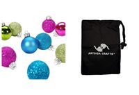 9 pack Darice ball ornaments bright 2438-95