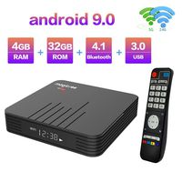 Magicsee N5 Max Android 9.0 TV Box S905X2 Quad Core 4GB Ram 32GB ROM Dual WiFi 2.4G+5G Bluetooth 3D Ultra HD 4K Smart Streaming Media Player