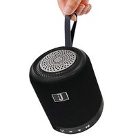 Portable Bluetooth Speaker 360° Stereo Surround Sound Bass for Outdoor Sports (Black)