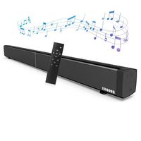 Sound Bars for TV, COSOOS 30W 36.2inch Soundbar with Bluetooth 4.2, Remote Control, Home Theater System, Support Digital Optical, Coaxial, RCA, AUX, TF Card, Wall Mountable