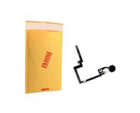 (md0410) Black Home Button Flex Ribbon Cable with Touch ID Sensor Space Gray Ring Assembly Replacement Part Compatible for Ipad Mini 3 A1599 A1600