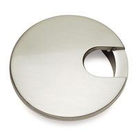 Cosmas 50203SN Satin Nickel 2-1/2" Two Piece Zinc (Metal) Desk Grommet - 3" Overall Diameter