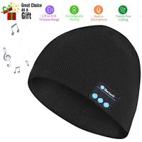 ALAIX Upgraded V4.2 Bluetooth Beanie Wireless Hat Removable Headphones Winter Music Speaker Hat Knit Running Cap with Stereo Speakers & Mic Unique Christmas Tech Gifts for Everyone