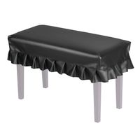 Neewer Waterproof Piano Bench Cover Protector - Dustproof PU Leather 15x30.7 inches for Piano Dual Seat Bench Perfect for Pets, Kids, Elderly, Wedding, Party, Clean The Mess Easily, Universal Black