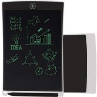 LCD Writing Tablet Drawing Board Durable Handwriting Pad with Stylus Digital Rewritten Drawing Board Tablet Electronic Graphic Gift for Kids School Office Kitchen Memo and Taking Notes 8.5 Inch White