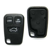 Replacement Case Compatible With Volvo 3-Button Key Fob Remote (FCC ID: HYQ1512J, P/N: 9166199)
