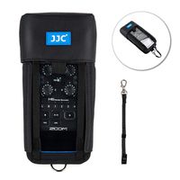 Handy Recorder Pouch JJC Portable Case Accessories for Zoom H6 with Hook & Loop Fasteners Design, Removable Mic Cover, Belt loop, Boom Pole Sleeve & D-ring