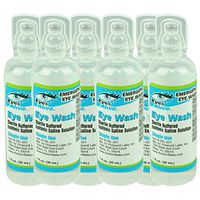 Eyes Alive Eye Wash Sterile Buffered Isotonic Saline Solution Pack of 6-1oz Bottle - Made in The USA