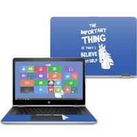 Mightyskins Skin Compatible with Hp Pavilion X360 14" (2017) - Unicorns Believe | Protective, Durable, and Unique Vinyl Decal Wrap Cover | Easy to Apply, Remove, and Change Styles | Made in The USA