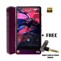 HiBy R6 Pro Portable Hi-Fi Music Player Hi-Res Audio Player Bluetooth MP3 Player (Purple) with Free 2.5mm to 4.4mm Adaptor