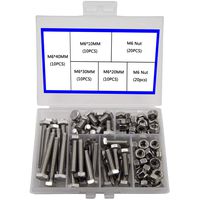Newlng M6 304 Outer Corner Hexagonal Stainless Steel Hex Bolt Set Machinery Industry, Mechanical Hex Bolts and Nuts