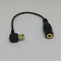 3.5mm Microphone Adapter Cable for GoPro HERO3 HERO3+ HERO4, Other Mini USB 10Pin Port Camera,Gold Plating Interface Port, PTU Cable, Internal Circuit Board,Reducing Noise,Restoring Real Effect