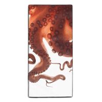 Red Octopus Tentacles Microfiber Multi-Purpose Cleaning Towels Perfect for Kitchens, Dishes, Car, Dusting, Drying Rags, 11.8 × 27.5 Inches