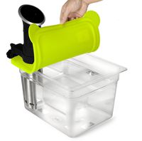EVERIE Sous Vide Container 12 Quart with Collapsible Silicone Lid Compatible with for Anova 800 & 900w & AN500-US00 1000w, Does Not Fit Nano(EVC-AV-GJ)
