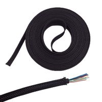 YXQ 1/2 inch Expandable Braid Sleeving Wire Sheathing Cable Management Organizer Nylon Cover Sleeve Wrap 30.5M Long
