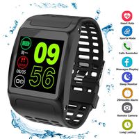 RGTOPONE Smart Watch for Men Gift 2019 Upgraded Functions Android iOS Phone IP67 Waterproof Smartwatch Fitness Tracker Heart Rate Blood Pressure Monitor Pedometer Call MSM Reminder 20Modes Memo-Alarm