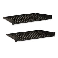 1U 12" Vented Component Shelf - 2 Pack