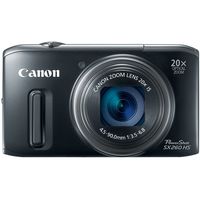 Canon PowerShot SX260 HS 12.1 MP CMOS Digital Camera with 20x Image Stabilized Zoom 25mm Wide-Angle Lens and 1080p Full-HD Video (Black) (OLD MODEL)