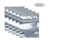 Storite 6 x 8 Antistatic Bag ESD Resealable Anti-Static Shielding Bag Durable Metallic Translucent Reusable Zip Lock for 3.5 HDD,Motherboard,Laptop,PC Accessories & Electronic Device (500 Pack)