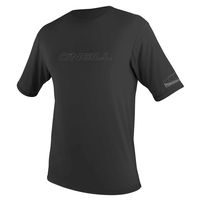 O'Neill Men's Basic Skins UPF 50+ Short Sleeve Sun Shirt, Black/Black, Small