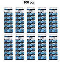 DoDoLightness Battery Alkaline LR44 AG13 Button Cell Batteries 1.5V Button Battery 100PCS