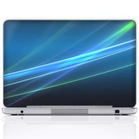 Meffort Inc 15 15.6 Inch Laptop Notebook Skin Sticker Cover Art Decal (Included 2 Wrist pad) - Blue Swirl